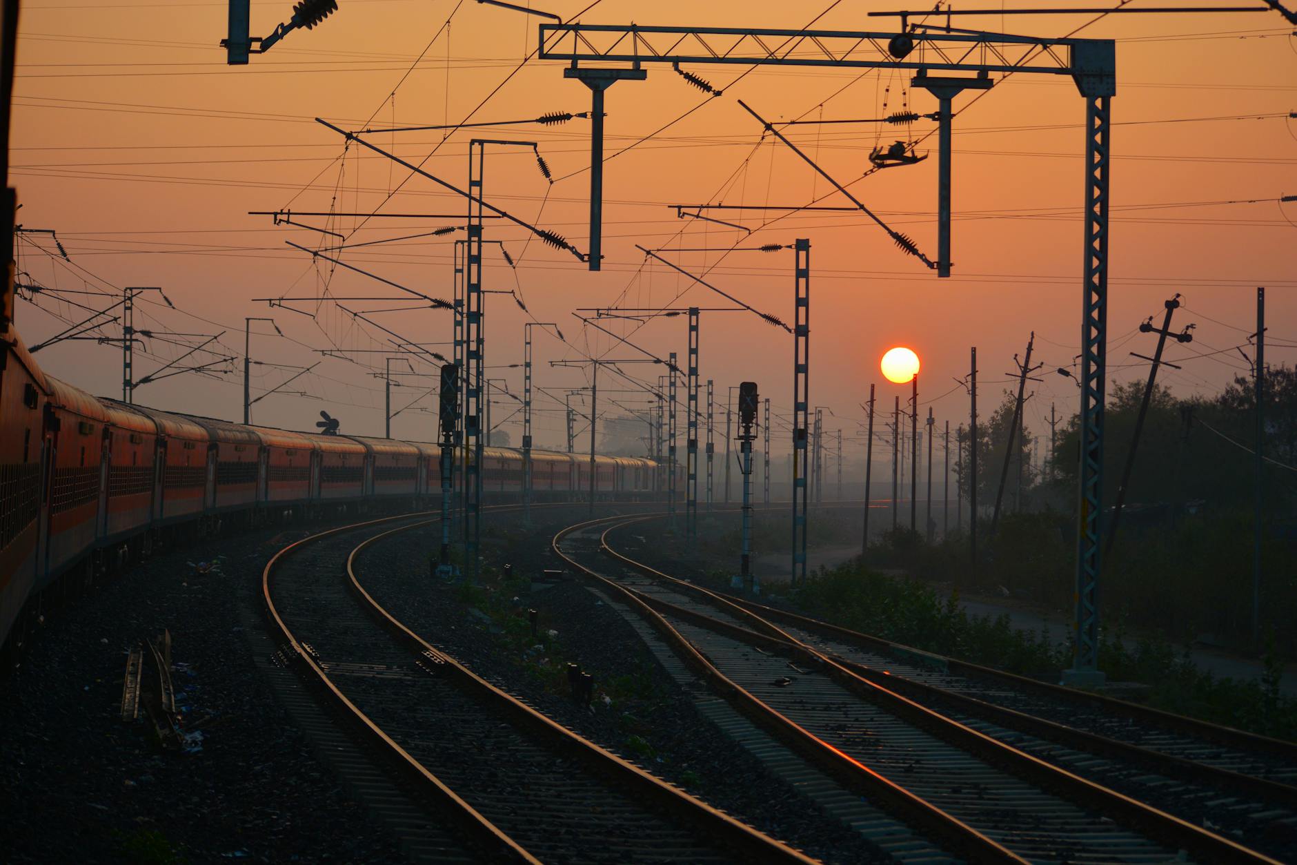 India at golden hour