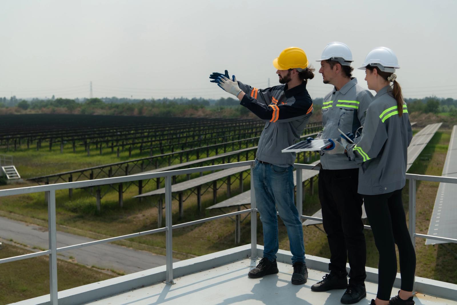 Alpine landscape and modern corporate innovation facility