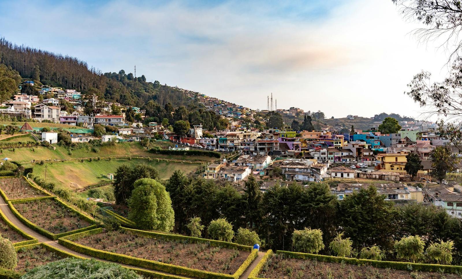 Ooty architecture at night