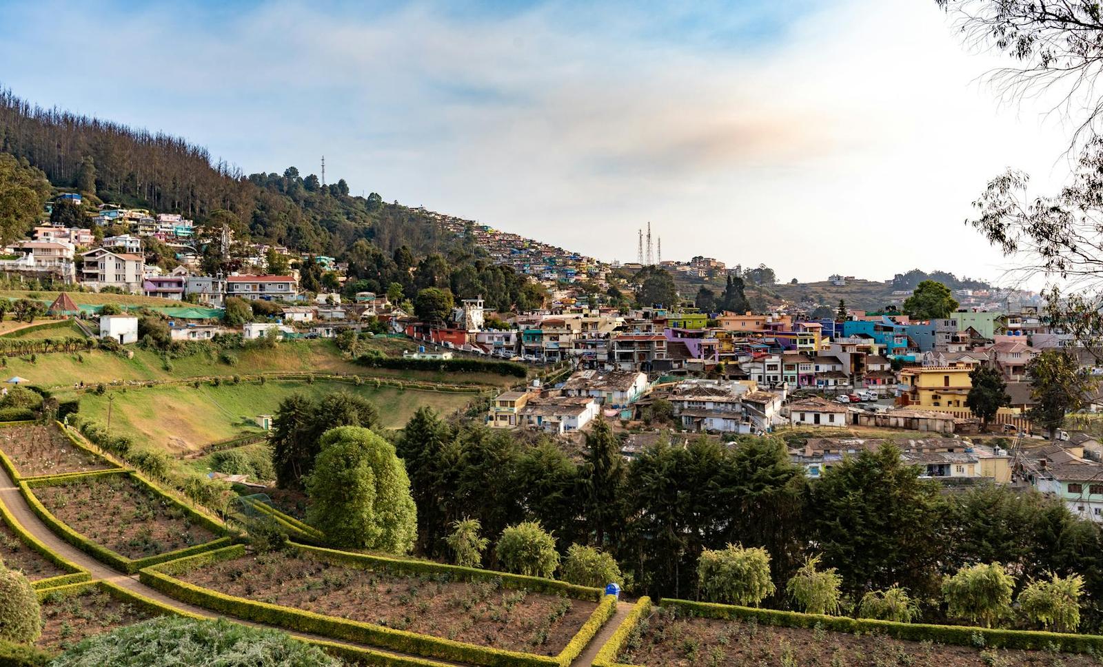 Ooty architecture at night