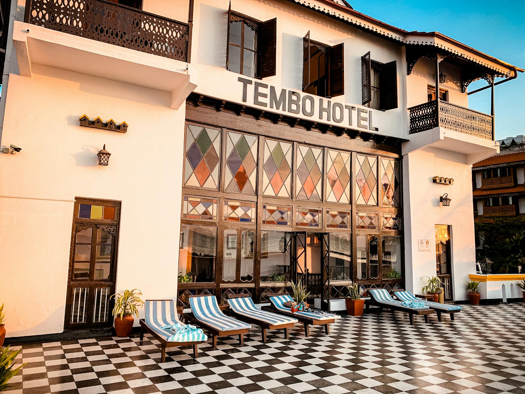 A hotel in Tanjore, India