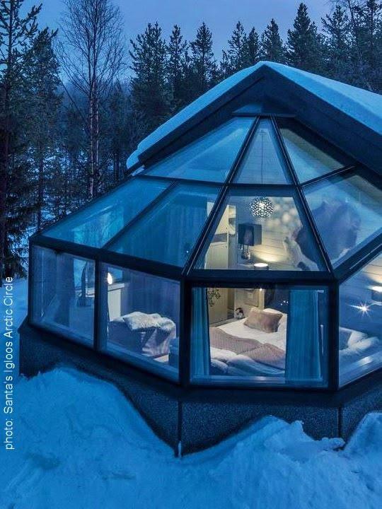 Santa’s Igloo Arctic Circle, Glass Igloo