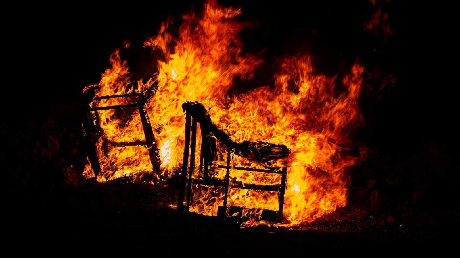 Yanardag burning — Baku, Azerbaijan