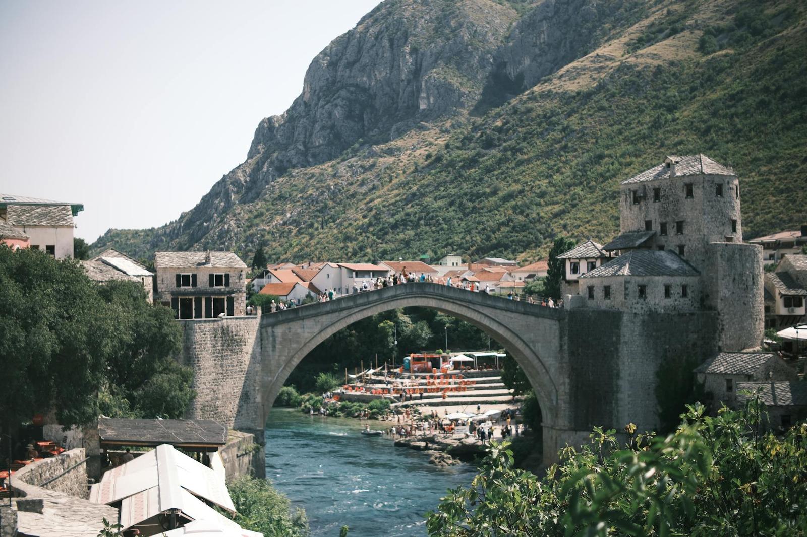 Mostar Bridge, Bulgaria + North Macedonia + Albania + Montenegro + Croatia + Bosnia + Slovenia