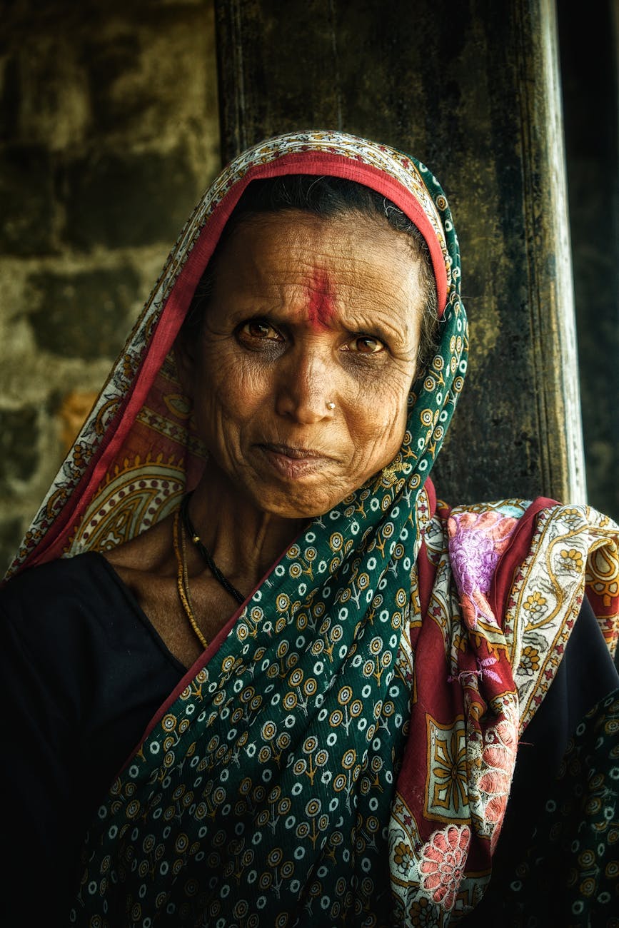 A portrait moment in India