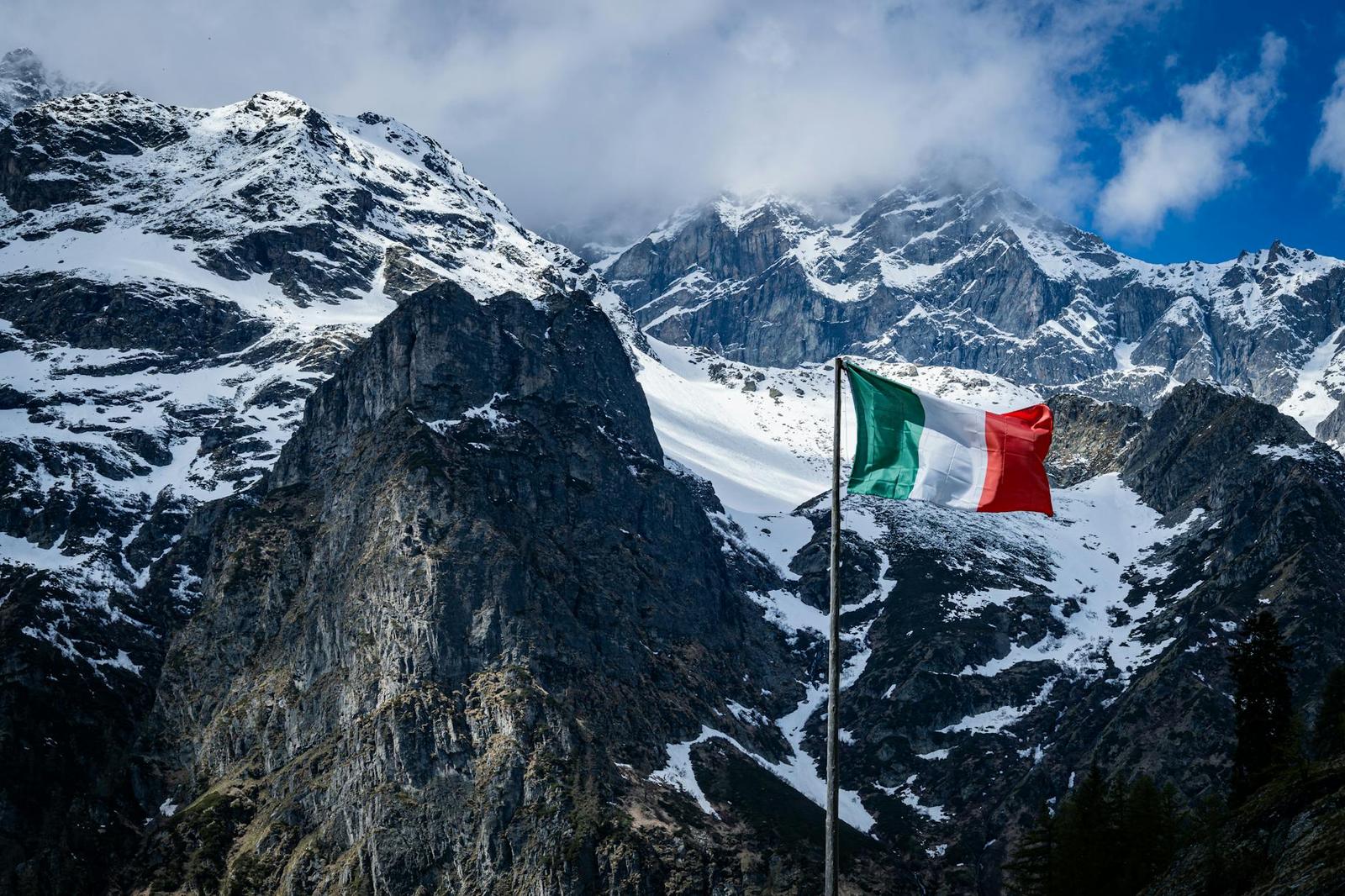 Italy on day 1, Italy + Switzerland + France + Germany