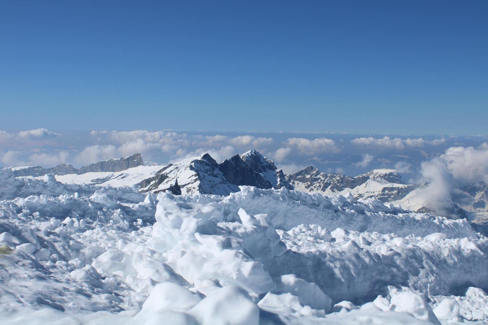 Mt Titlis With Ice Flyer, Switzerland + Italy