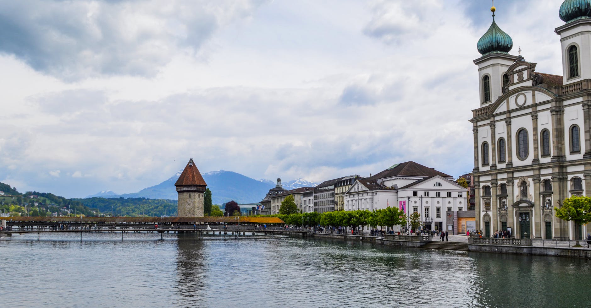 A hotel in Lucerne, Switzerland + France