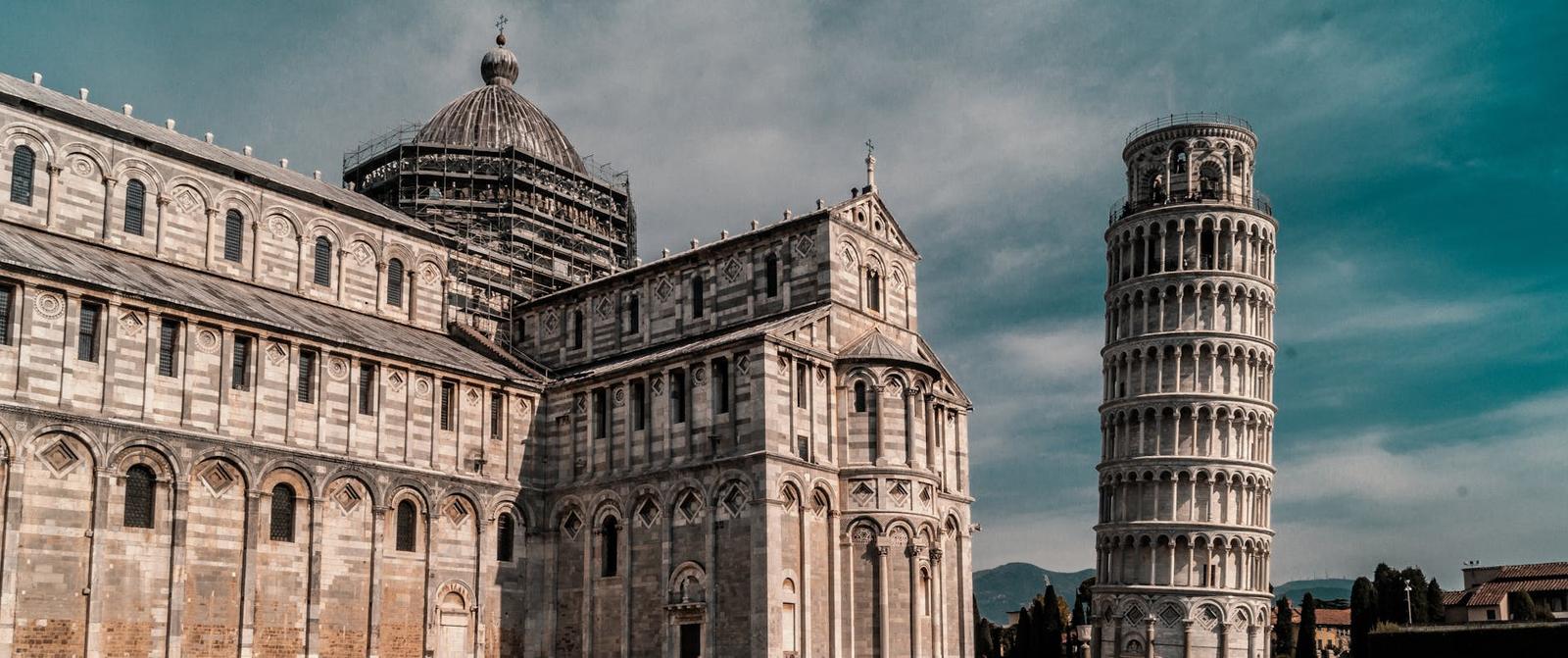 Leaning Tower Of Pisa & Cathedral on day 10, Netherlands + France + Switzerland + Italy
