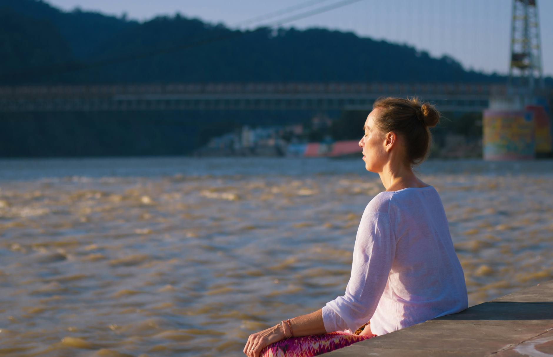India at golden hour