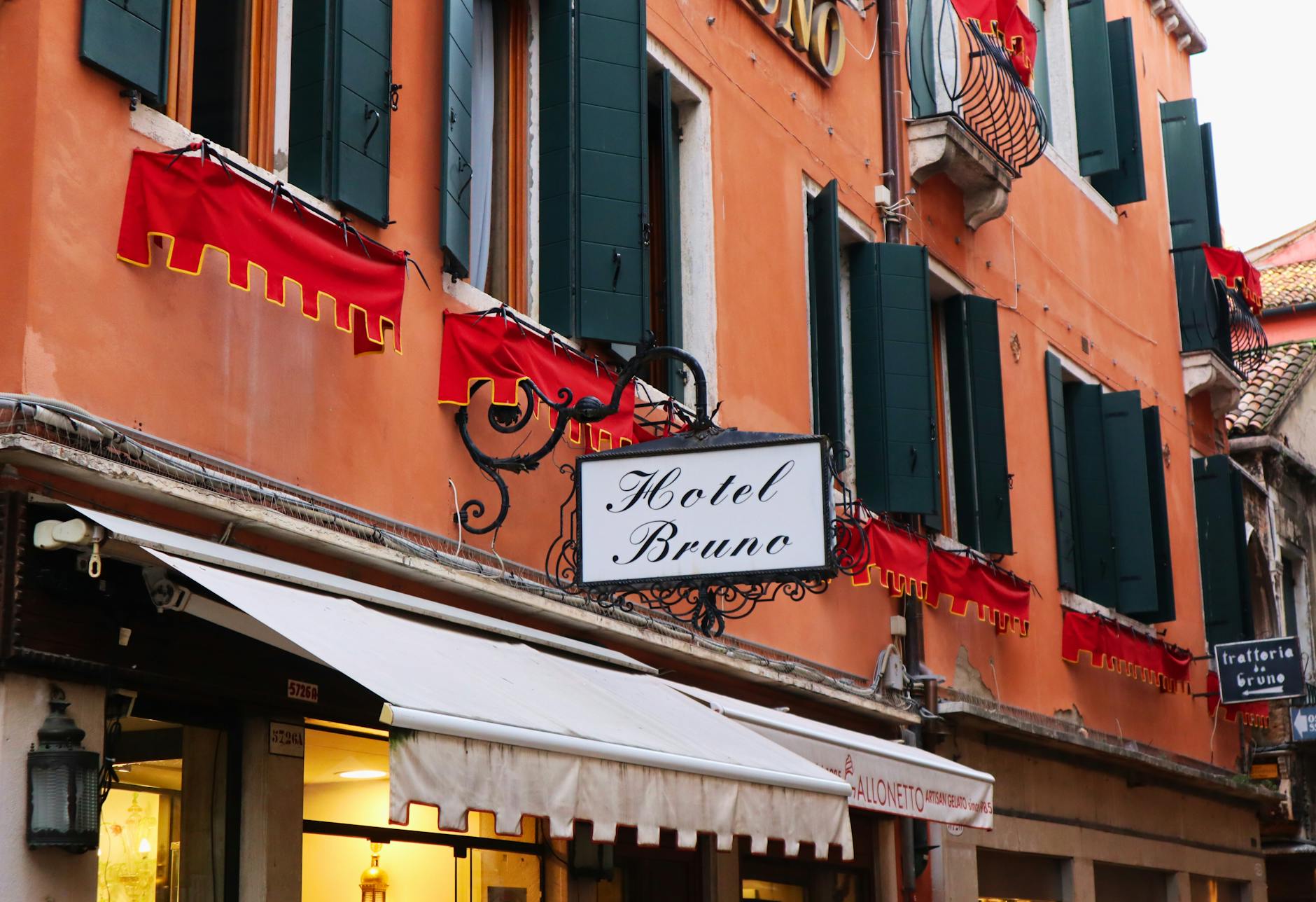 A hotel in Venice, UK + Netherlands + France + Switzerland + Italy