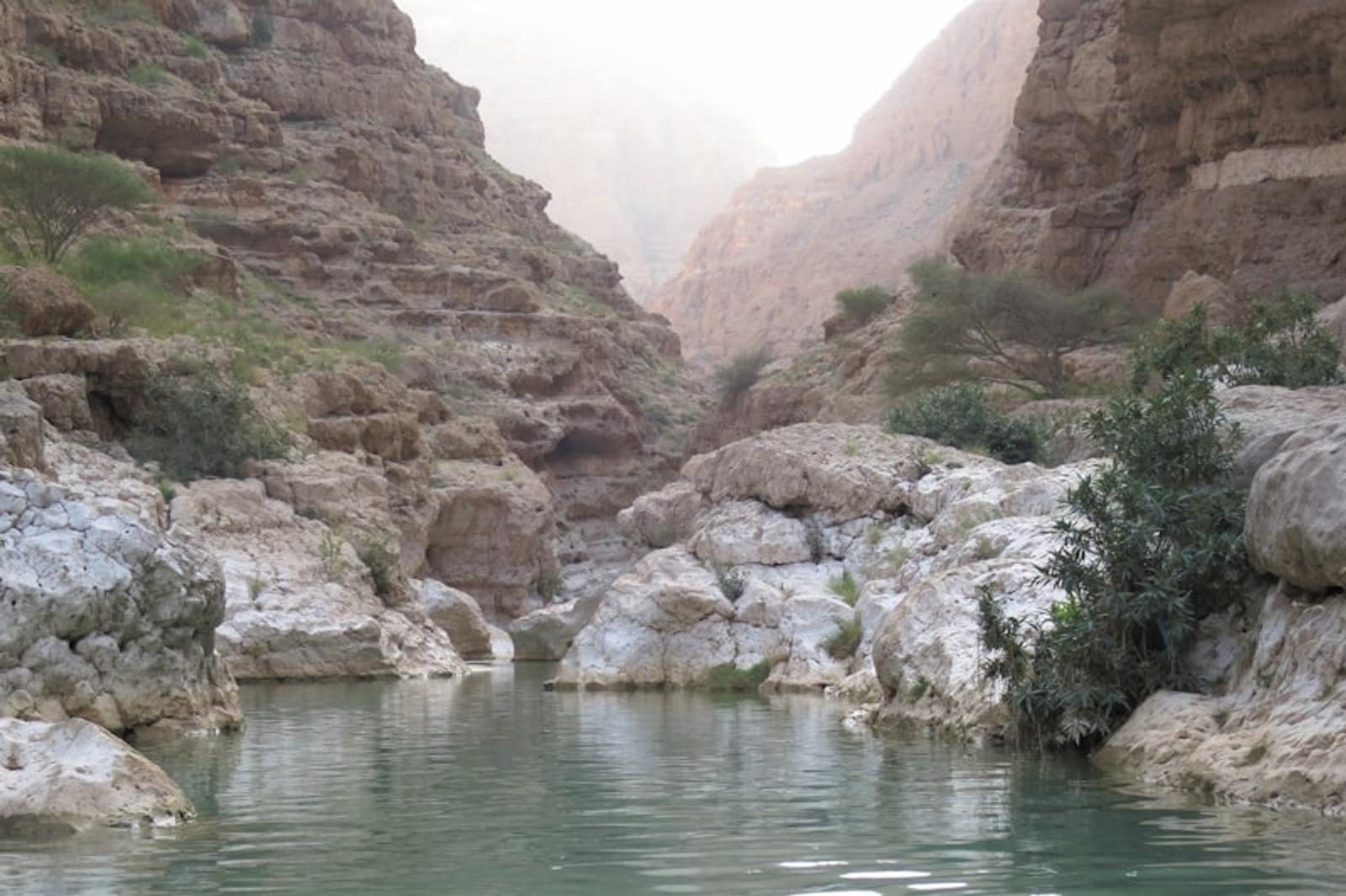 Wadi Shab turquoise pools, Oman