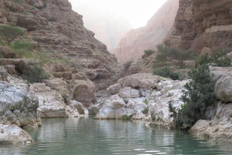 Wadi Shab turquoise pools, Oman