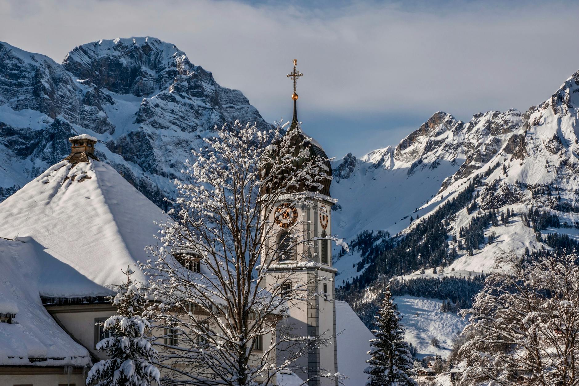 A hotel in Engelberg, France + Germany + Switzerland + Italy