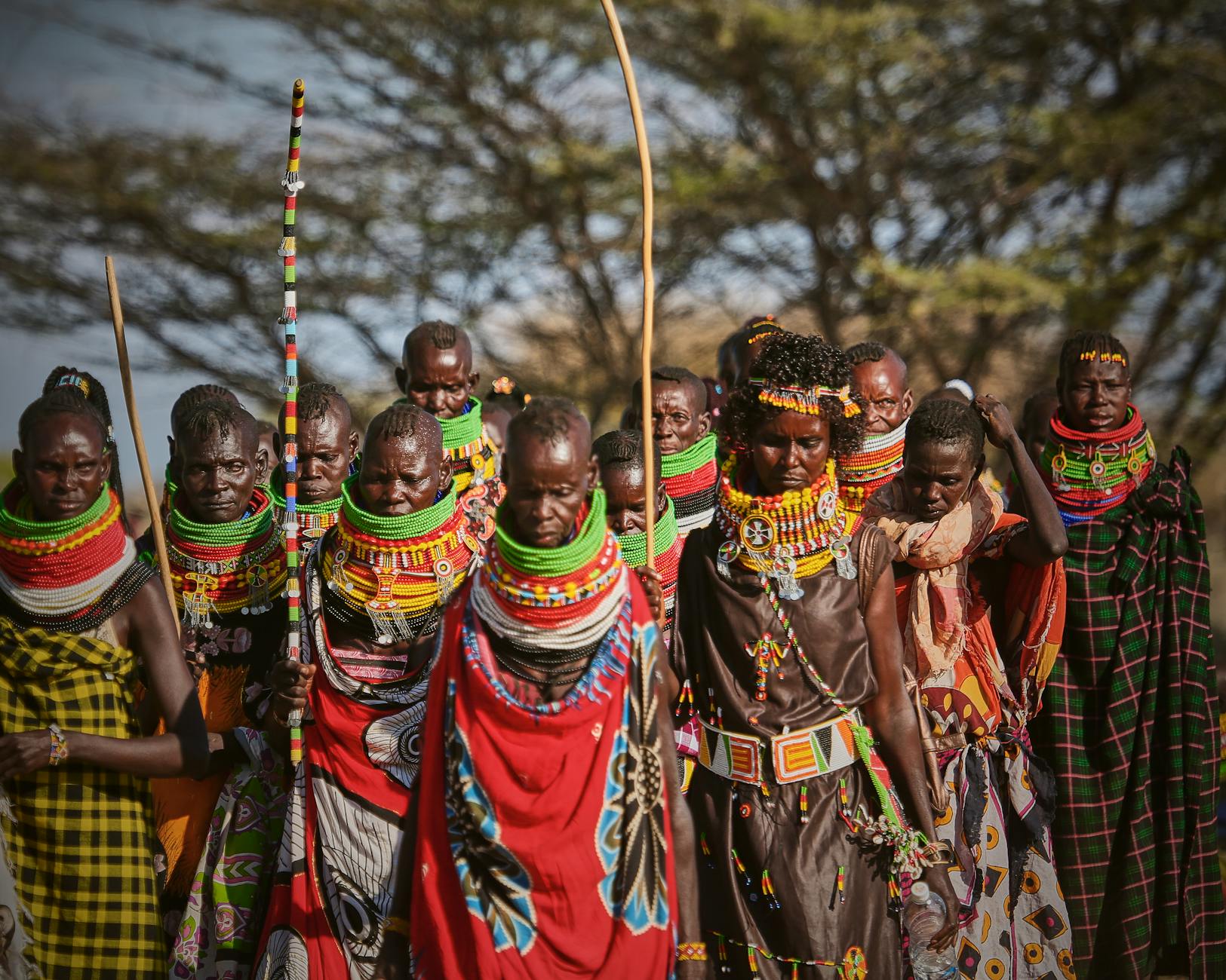 Masai architecture at night