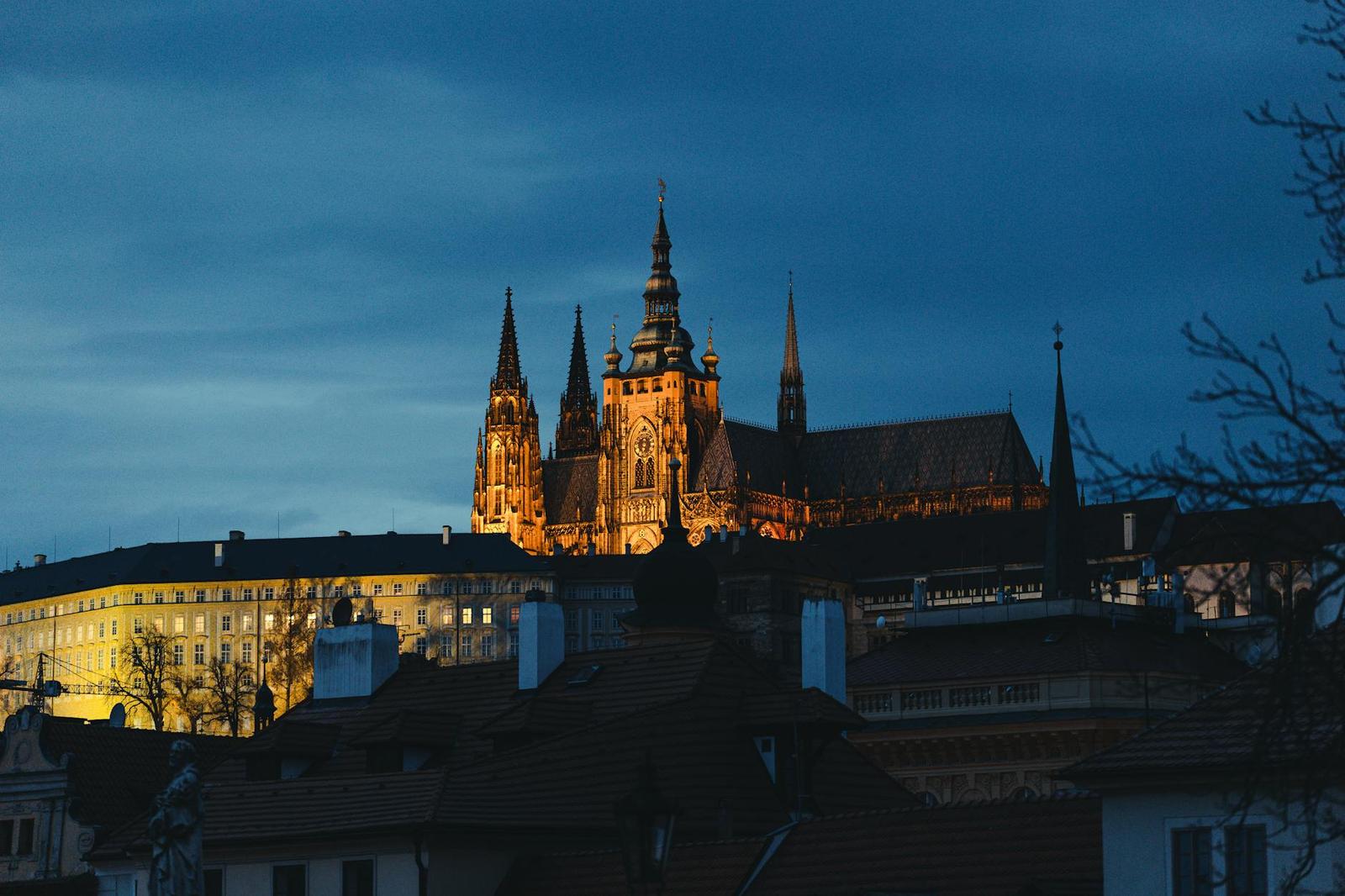 castle painted — Prague, Czech Republic
