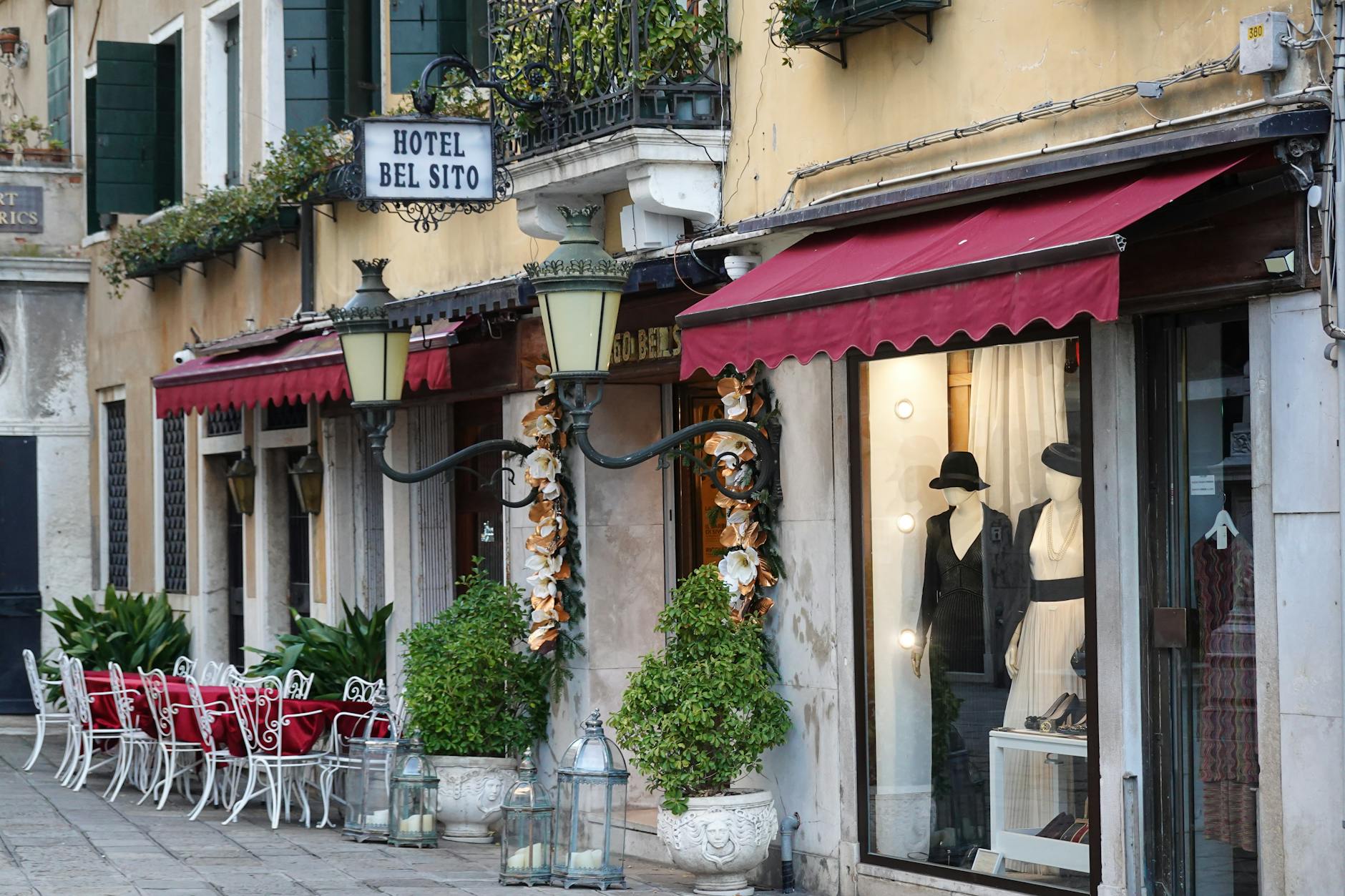 A hotel in Venice, Switzerland + Italy