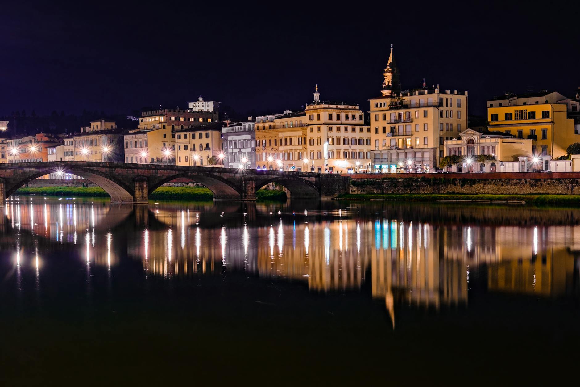 Florence architecture at night