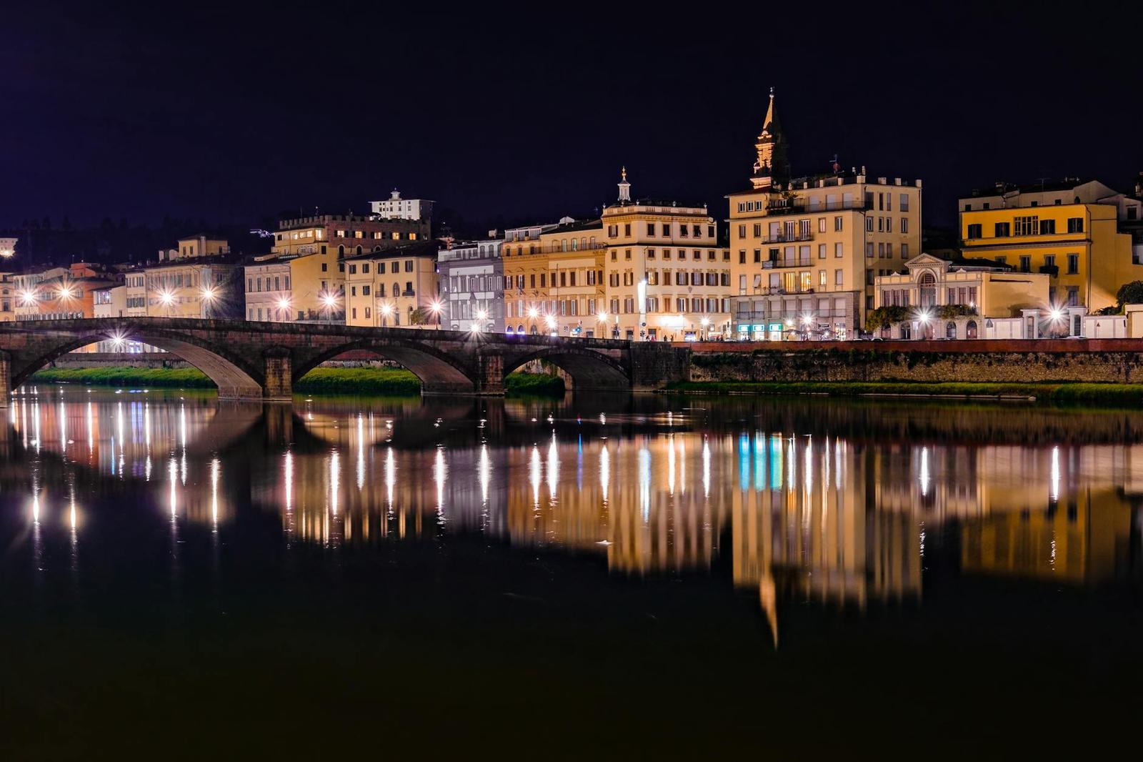 Florence architecture at night