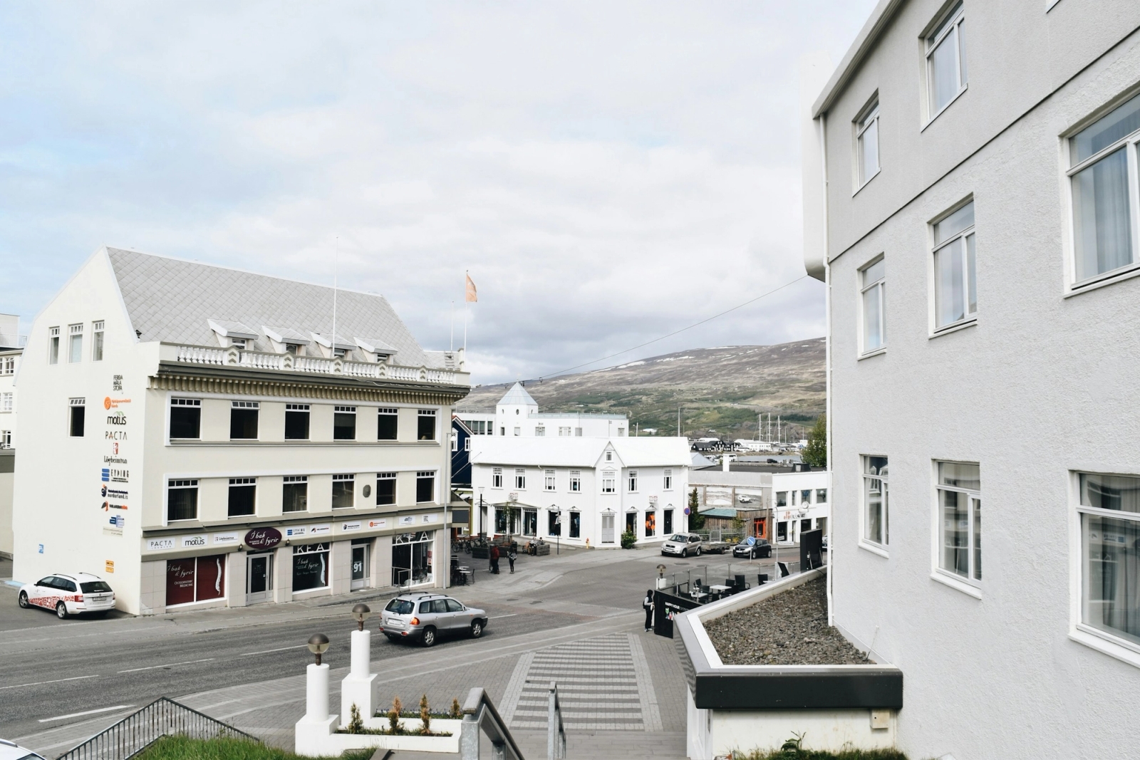 A hotel in Akureyri, Iceland