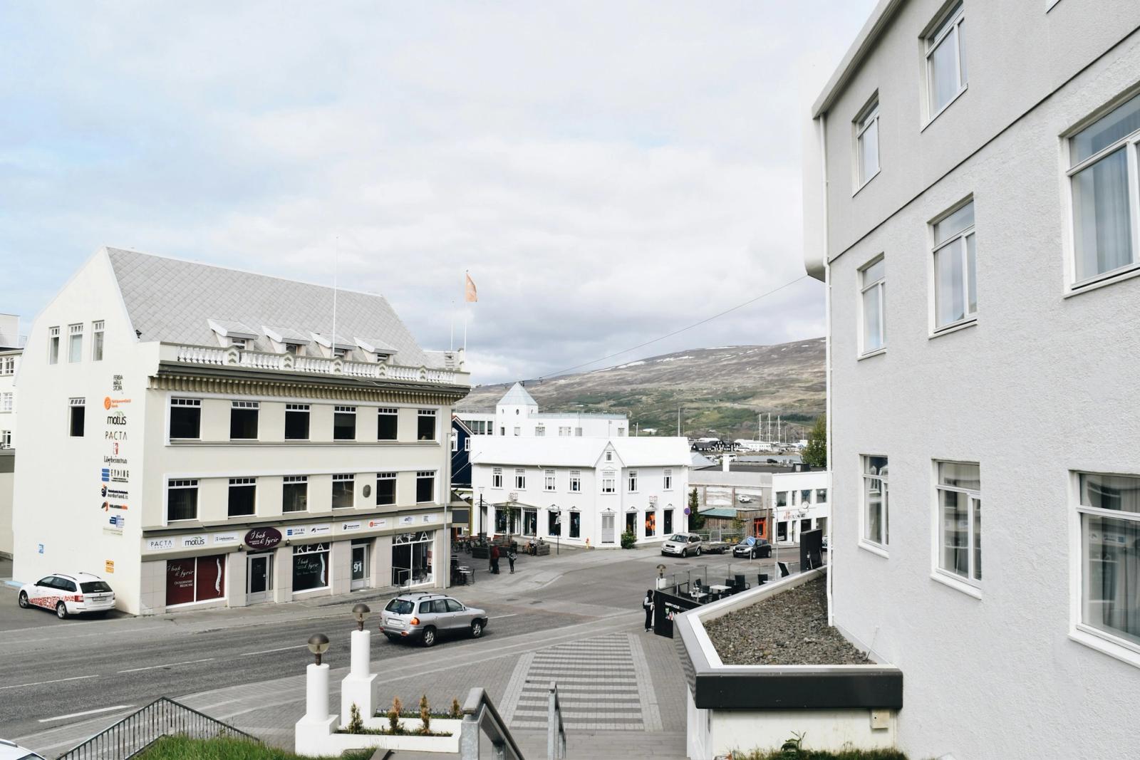A hotel in Akureyri, Iceland