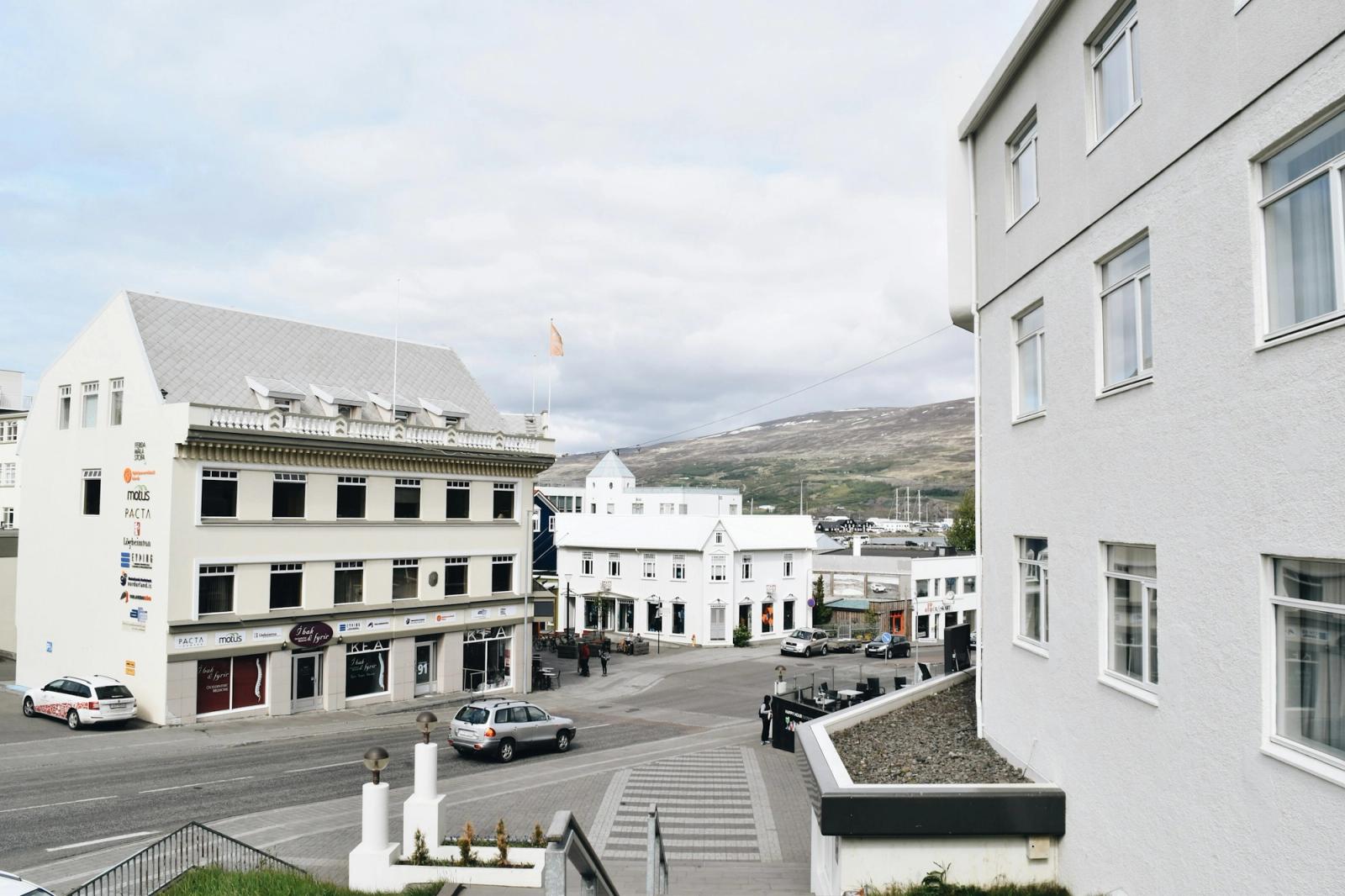 A hotel in Akureyri, Iceland