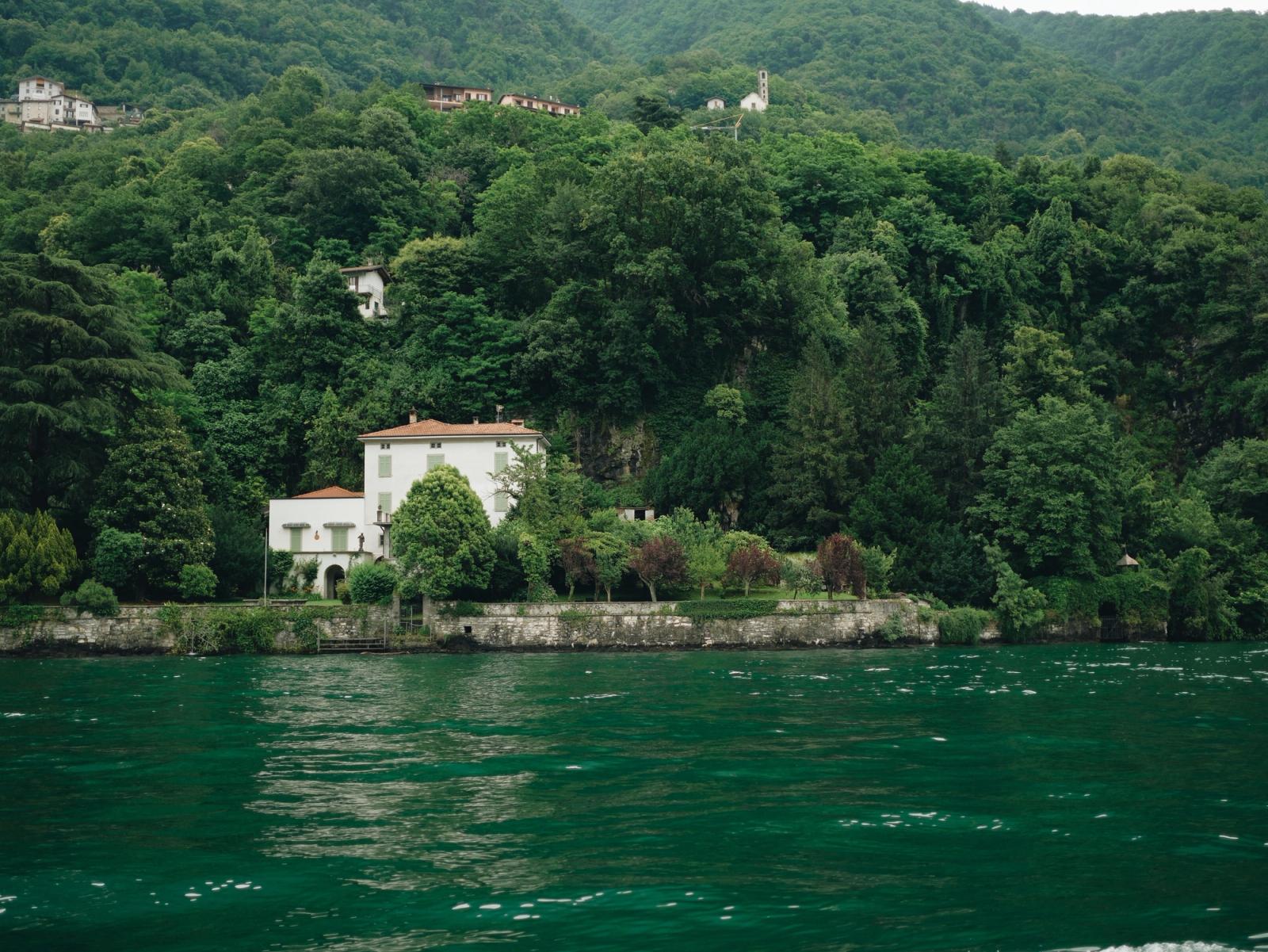Charming villa by Lake Como surrounded by lush greenery in Lombardy, Italy
