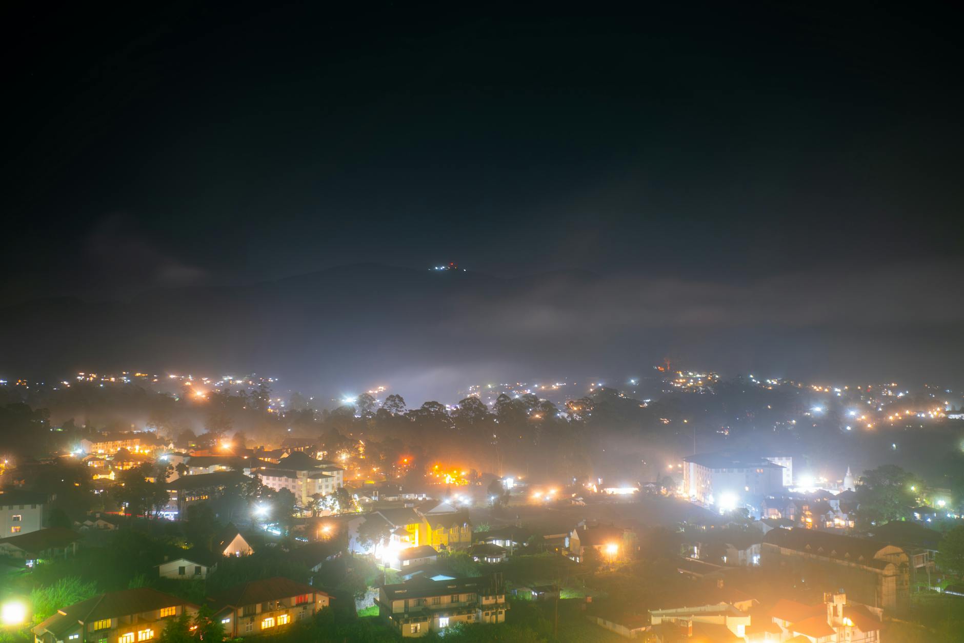 Nuwara architecture at night