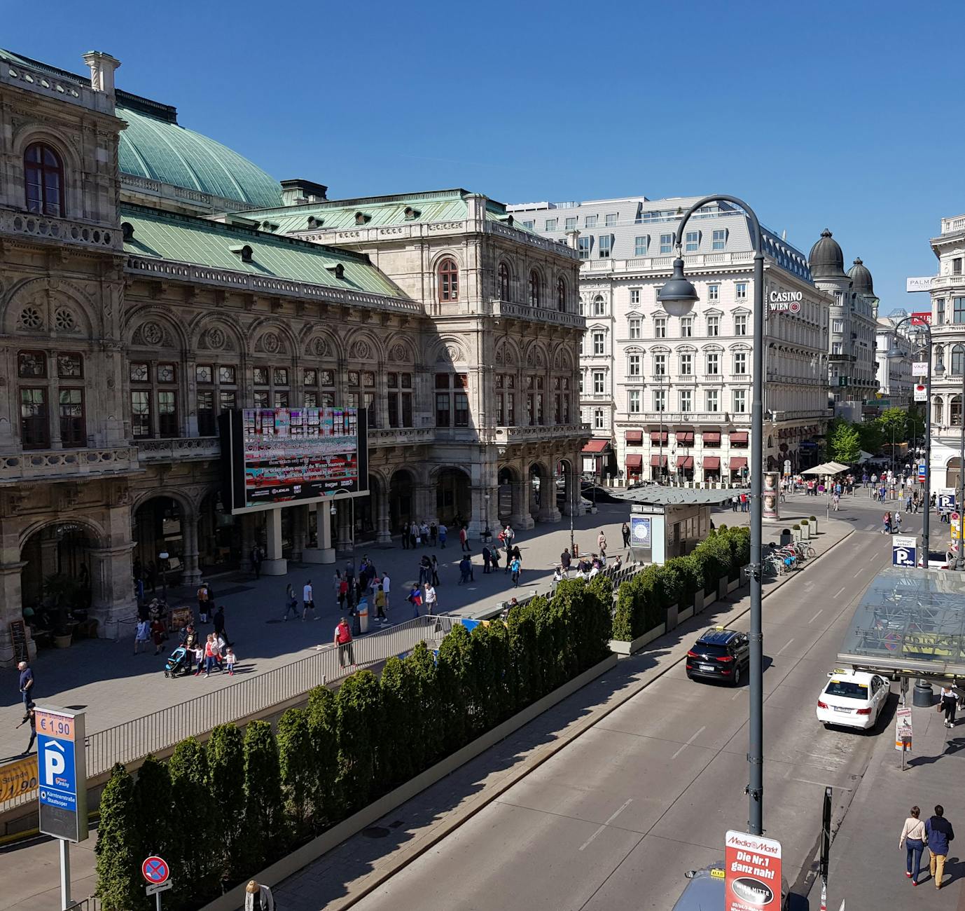 A hotel in Vienna, Greece + Hungary + Austria + Czechia + Denmark