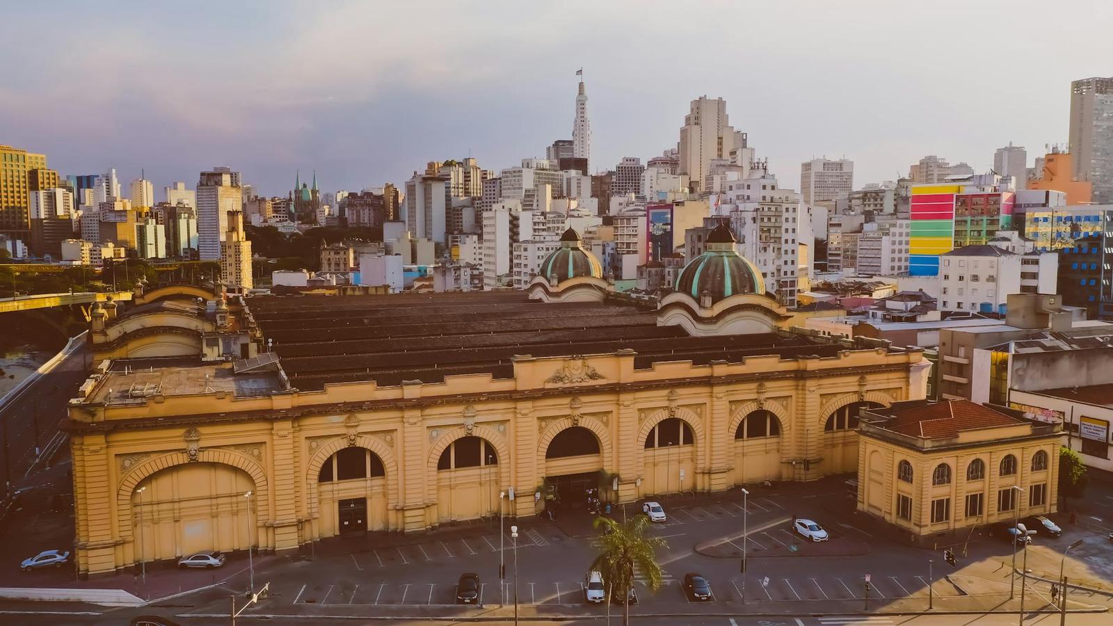 A stunning aerial shot of São Paulo's architectural beauty and vibrant skyline