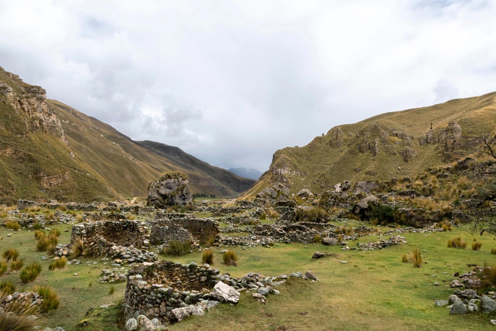 Explore the ancient stone ruins nestled in the scenic mountains of Jauja, Peru