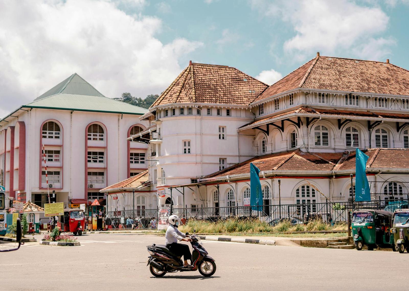 Kandy architecture at night