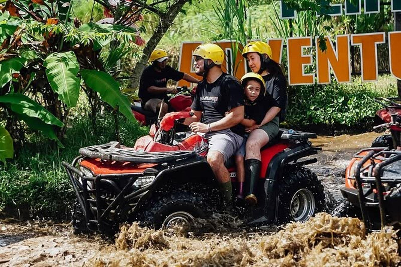 Quad-bike paddy ride