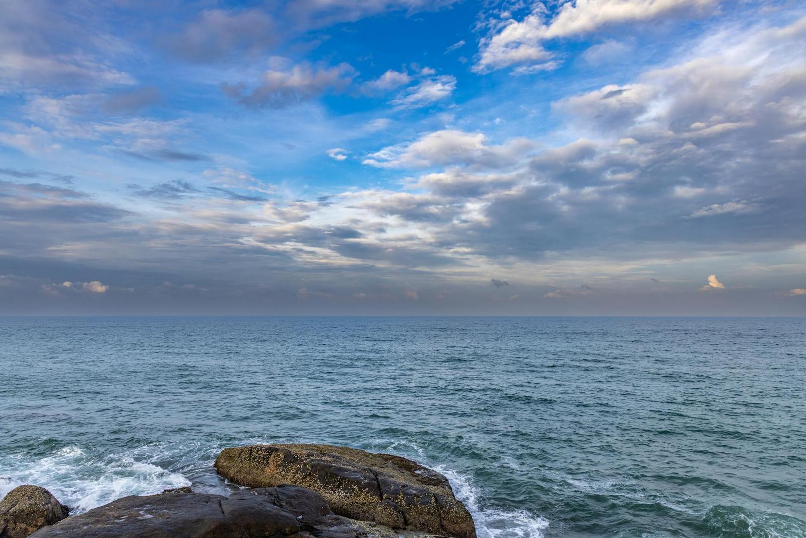 Serene seascape in Bentota, Sri Lanka