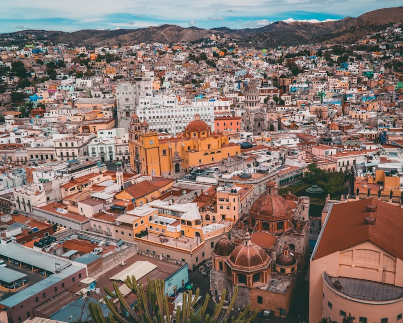 Colourful houses in Guanajuato