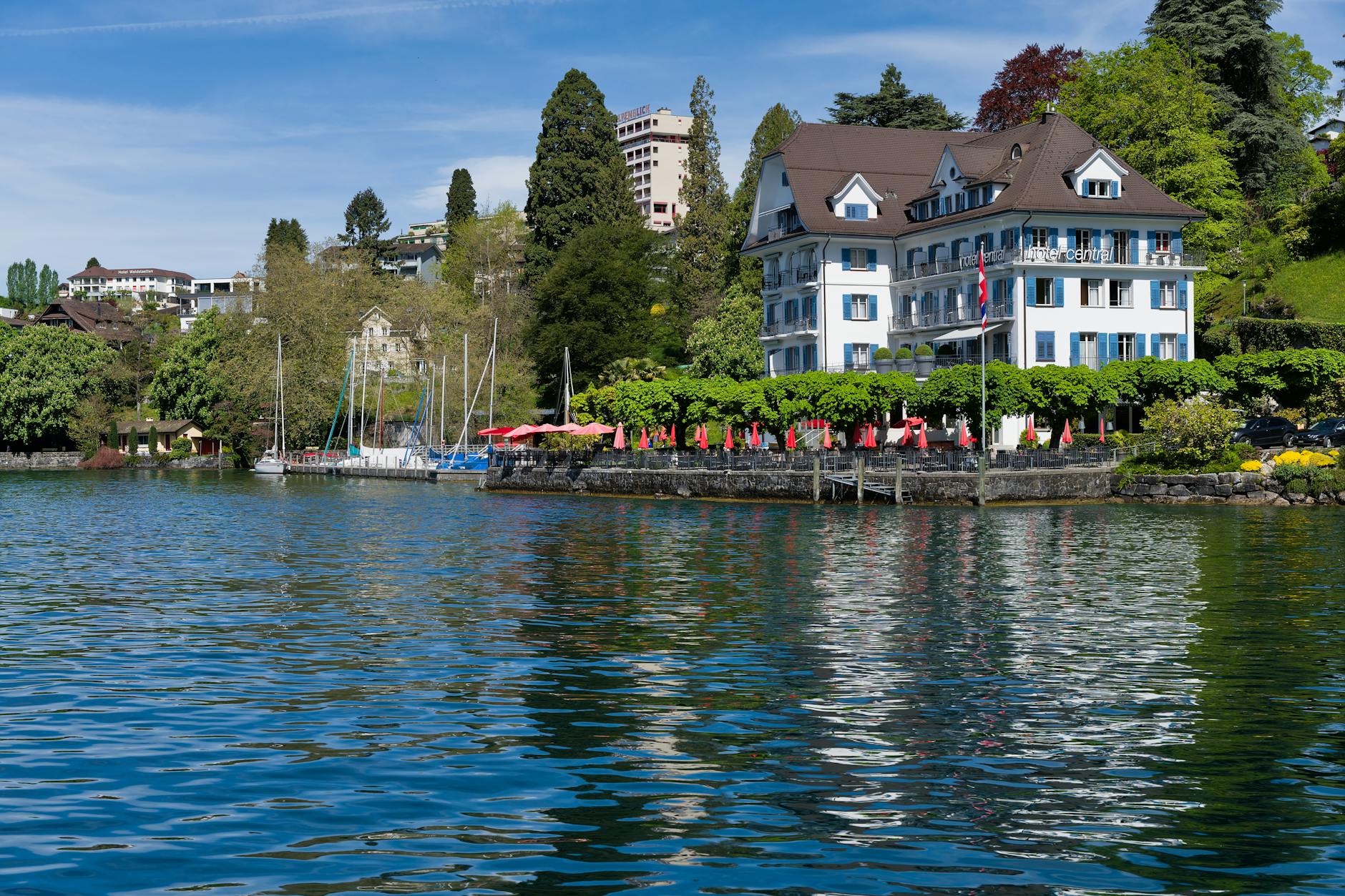 A hotel in Lucerne, Netherlands + France + Switzerland + Italy
