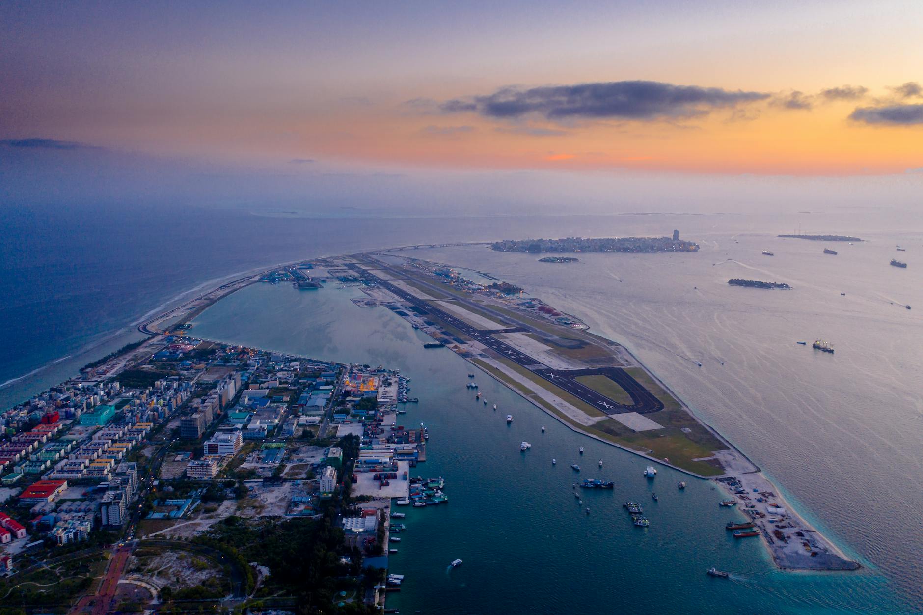 Maldives at golden hour