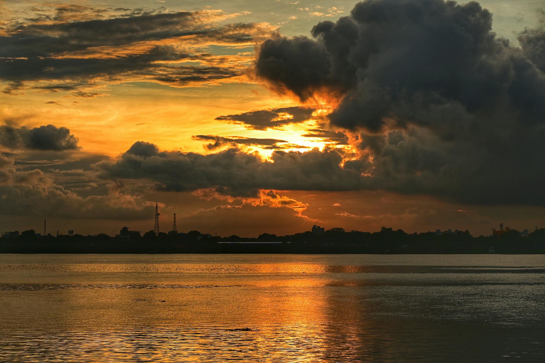 India at golden hour