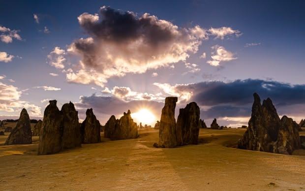 Pinnacles sunset