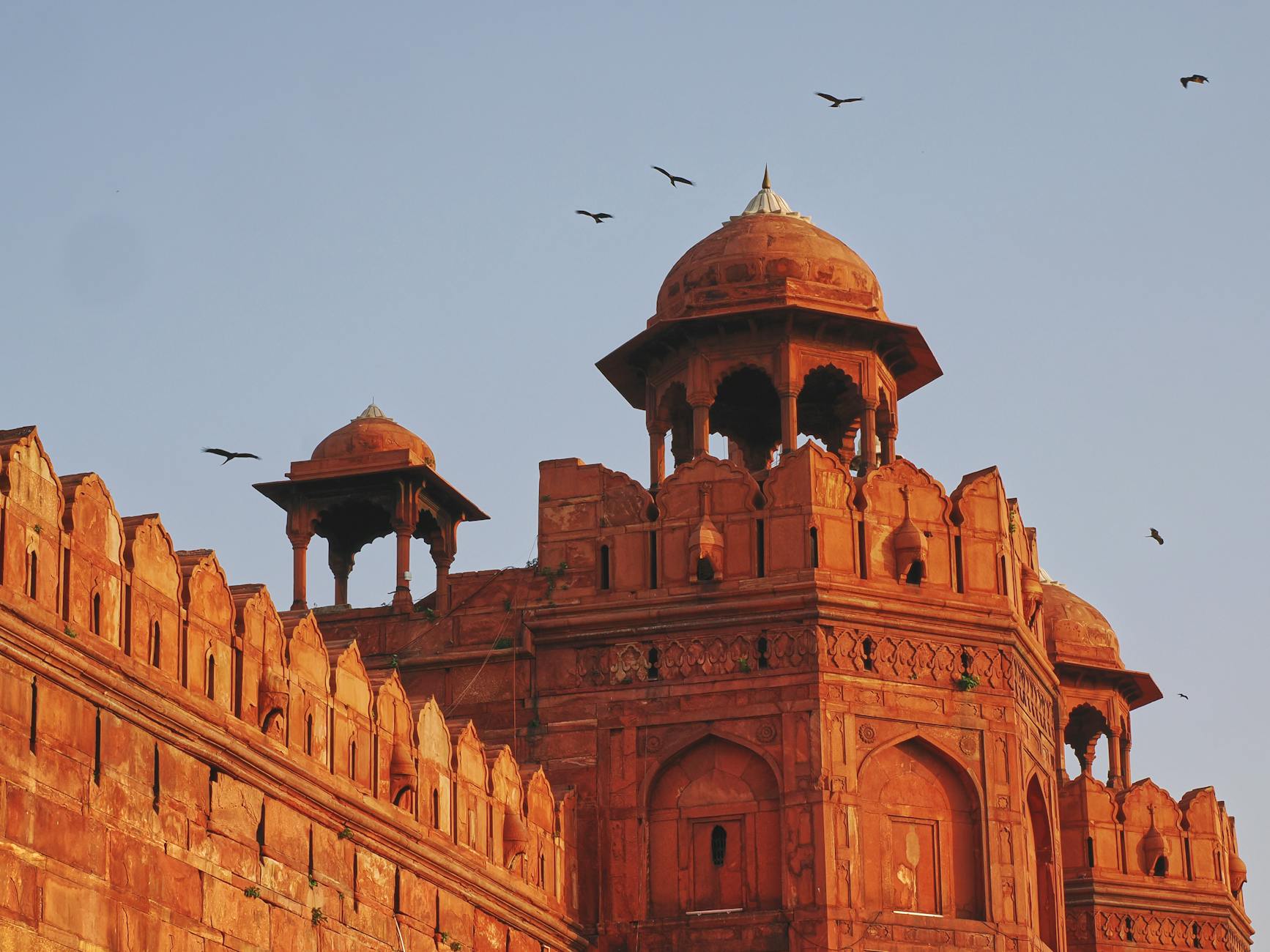 India at golden hour