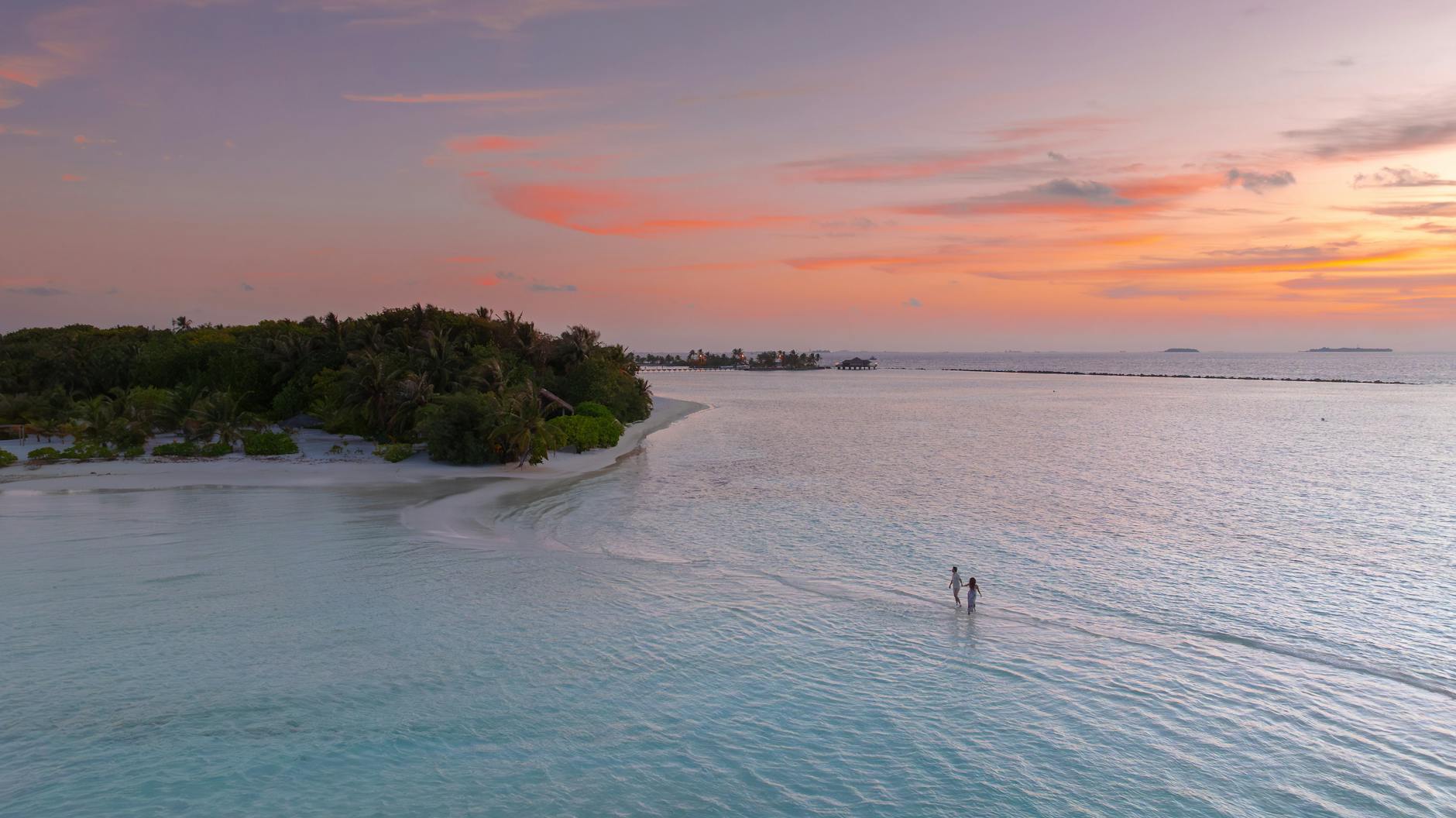 Maldives at golden hour