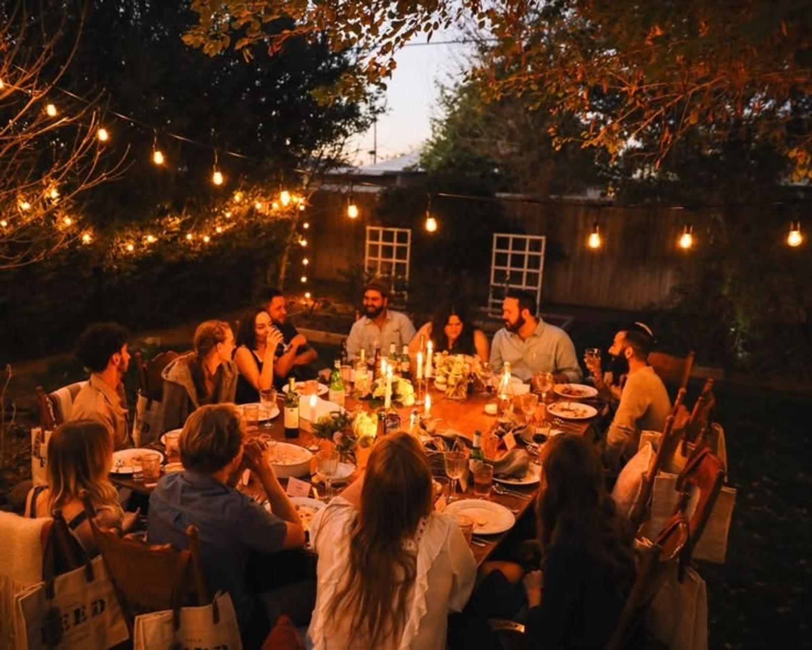 Village-hosted dinner