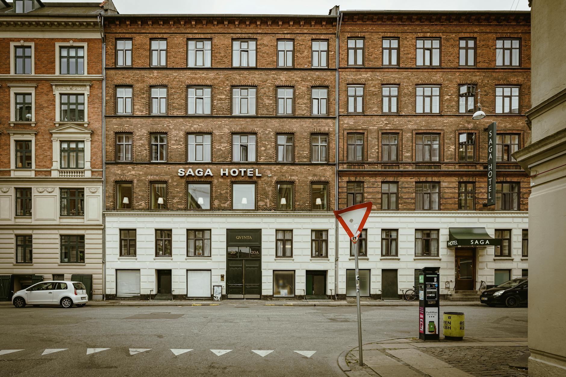 A hotel in Copenhagen, Greece + Hungary + Austria + Czechia + Denmark