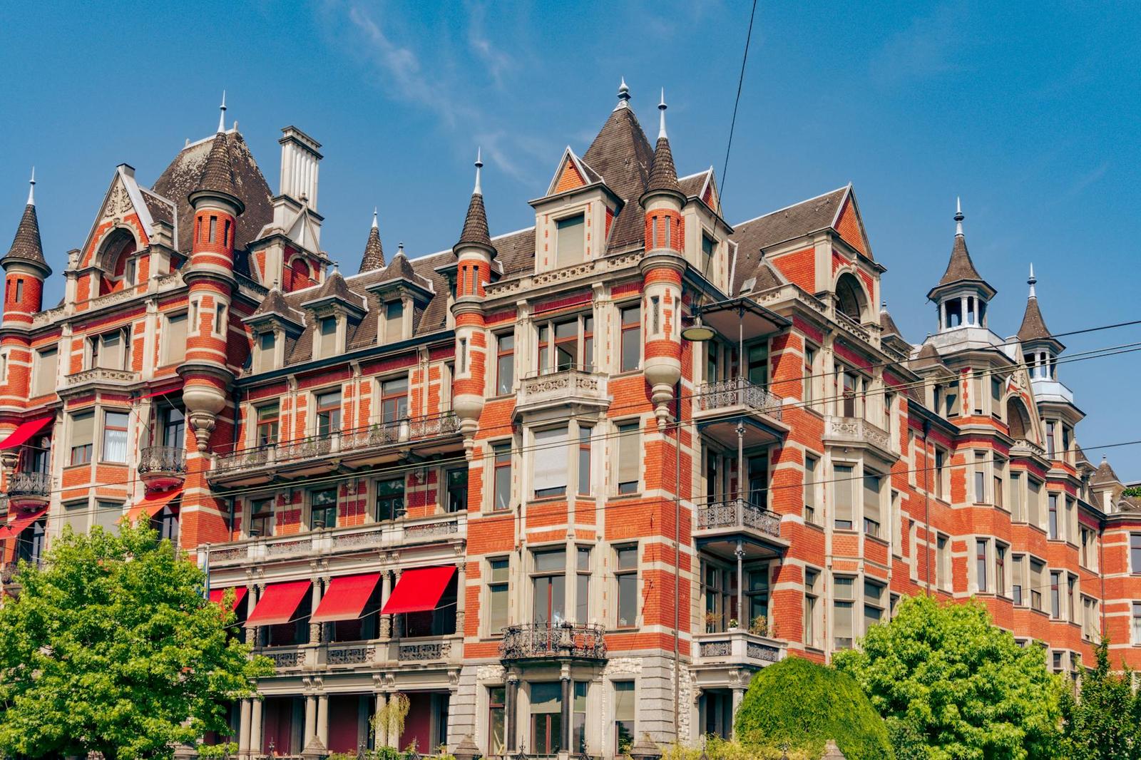 A hotel in Zurich, UK + France + Switzerland