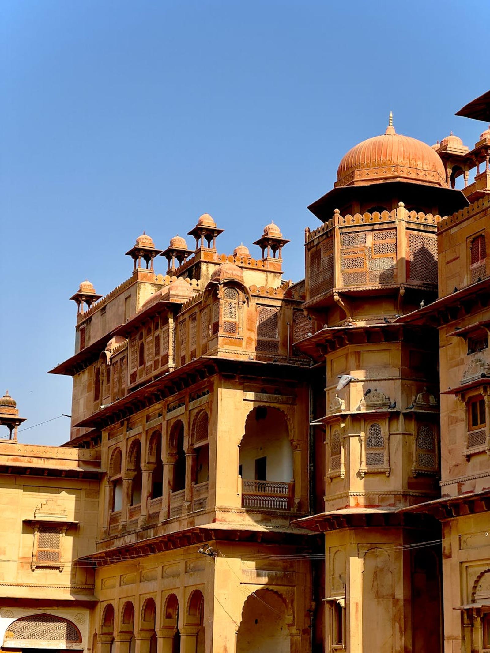 Explore the intricate architecture of Junagarh Fort, a historic landmark in Bikaner, Rajasthan, India