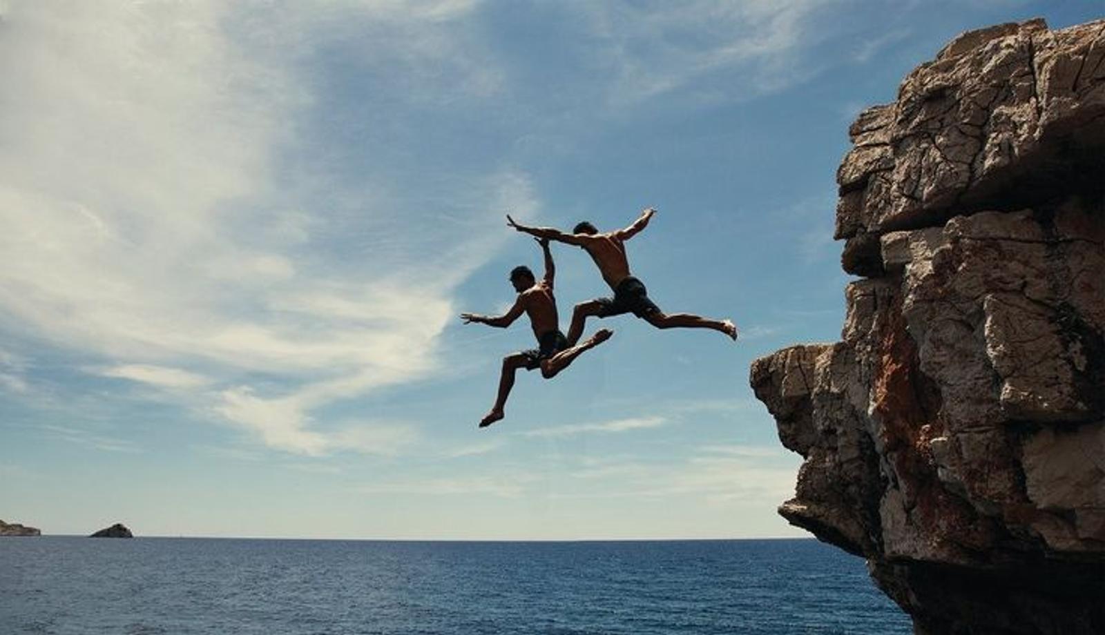 Cliff jumping & guided meditation