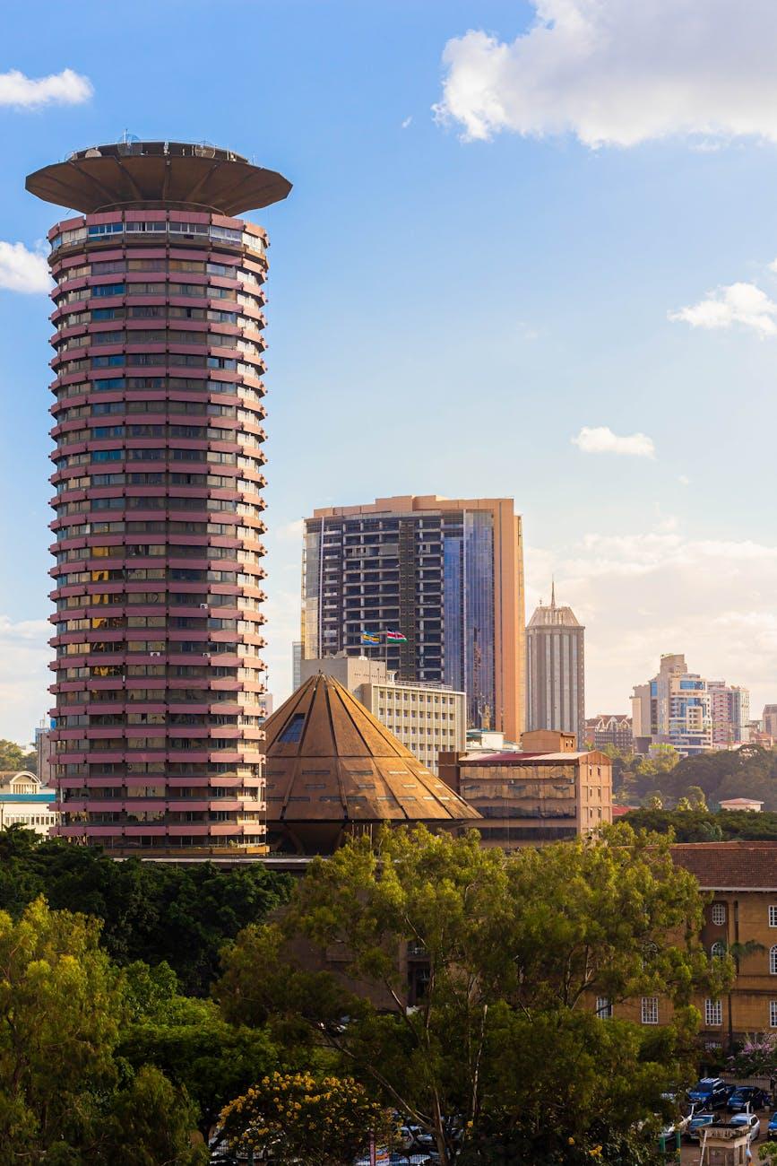 Skyline of Nairobi featuring the iconic Kenyatta International Conference Centre