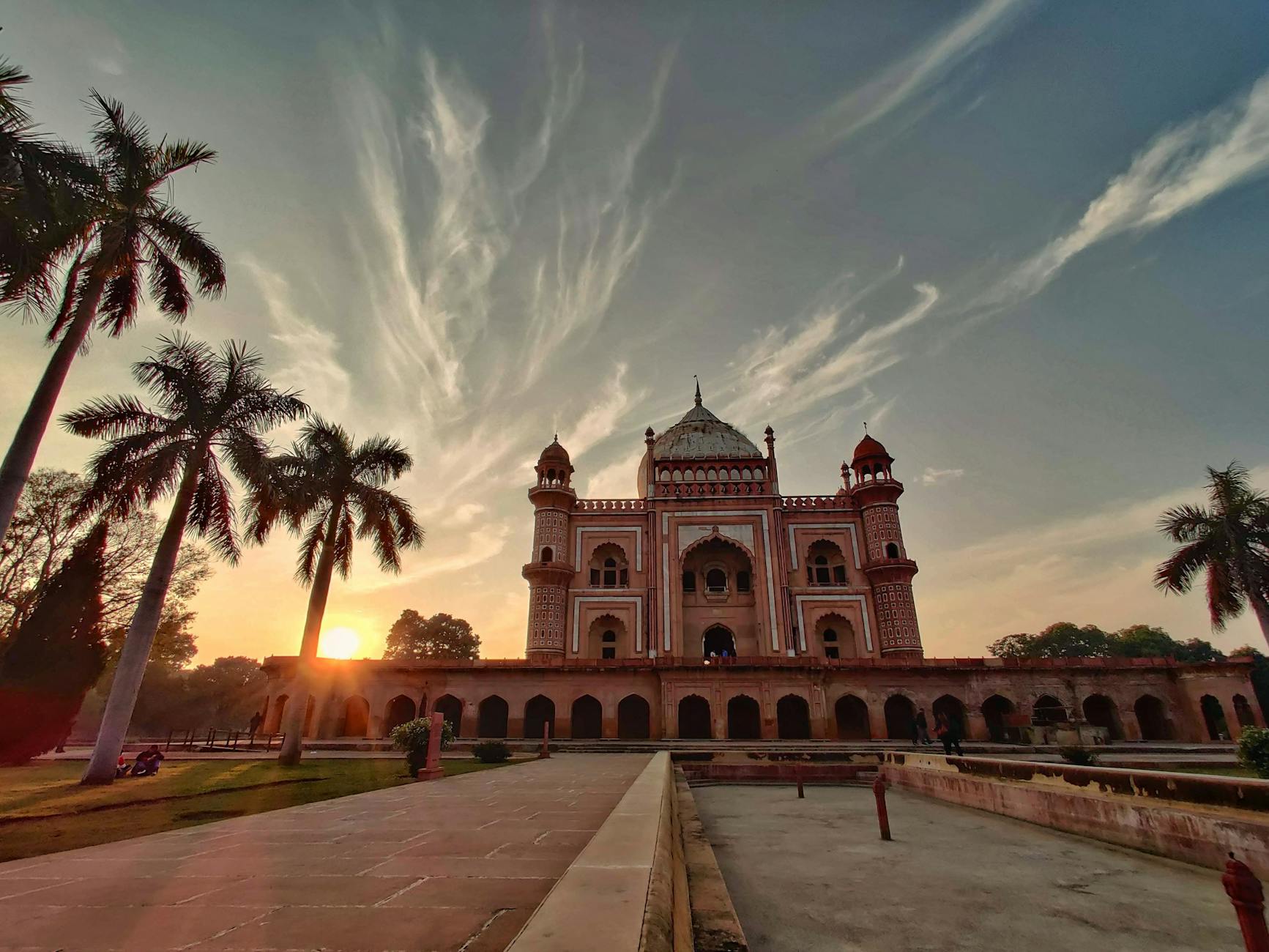 India at golden hour