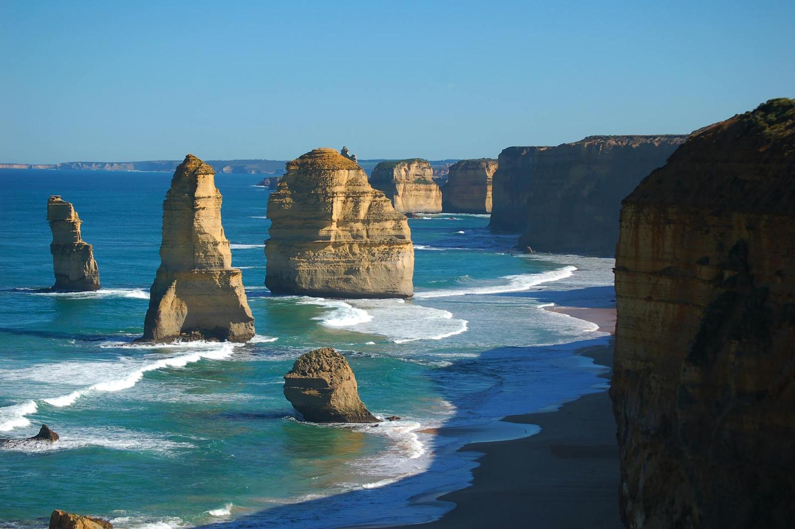 Majestic view of the Twelve Apostles along the Great Ocean Road in Australia