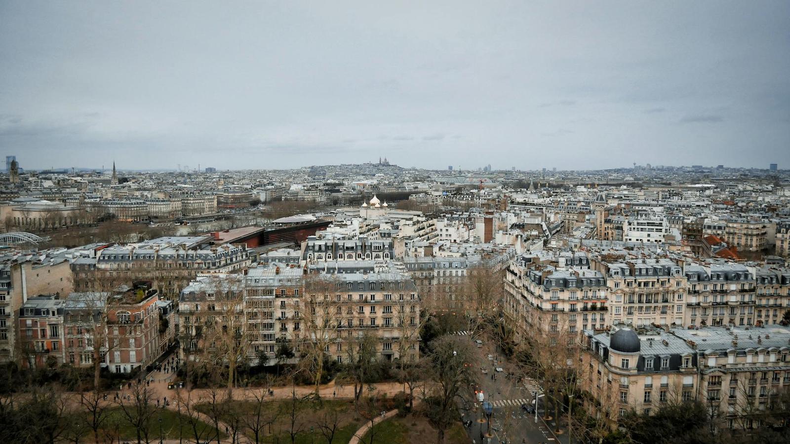 Breathtaking aerial view capturing the cityscape of Paris
